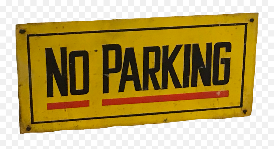 Aesthetic Noparking Yellow Sign Sticker - Language Emoji,No Parking Emoji