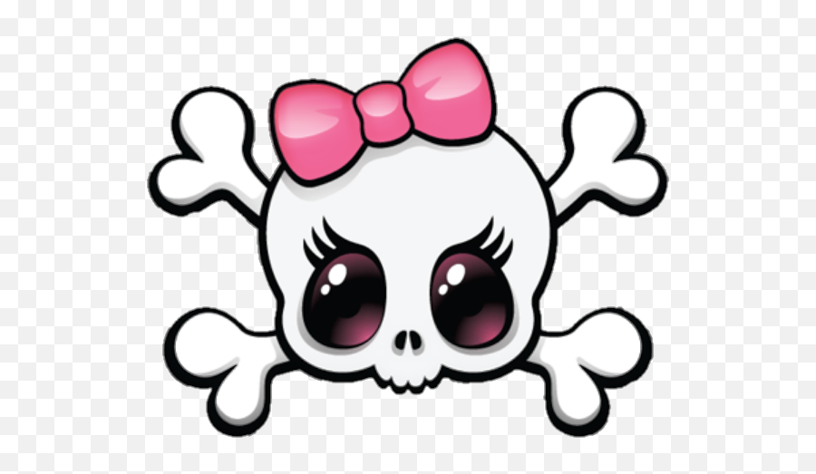 Skull - Girly Skull Emoji,Tskull Emoticon