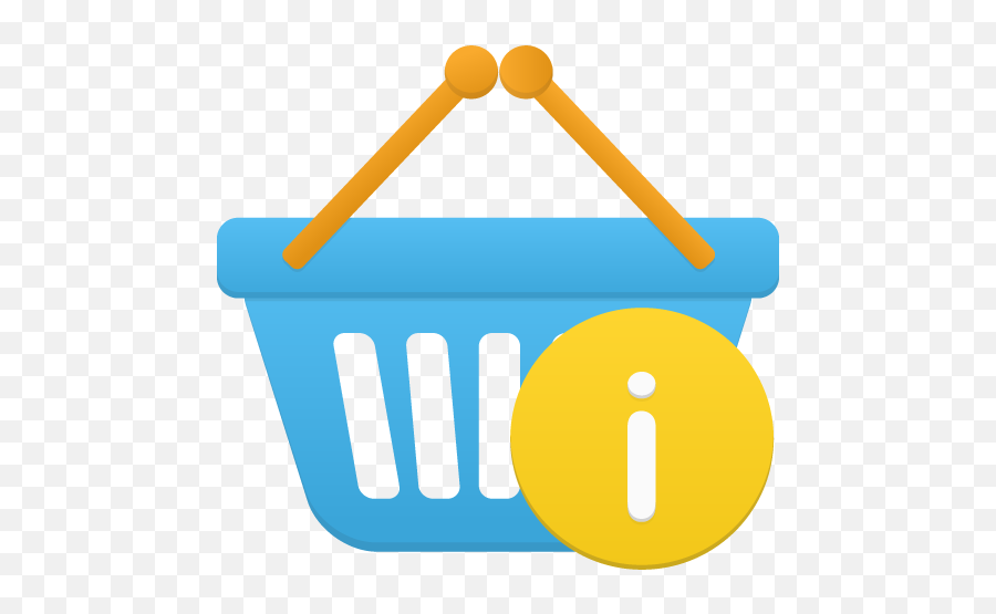 Shopping Basket Info Icon Flatastic 11 Iconset Custom Emoji,Emoticons Basket