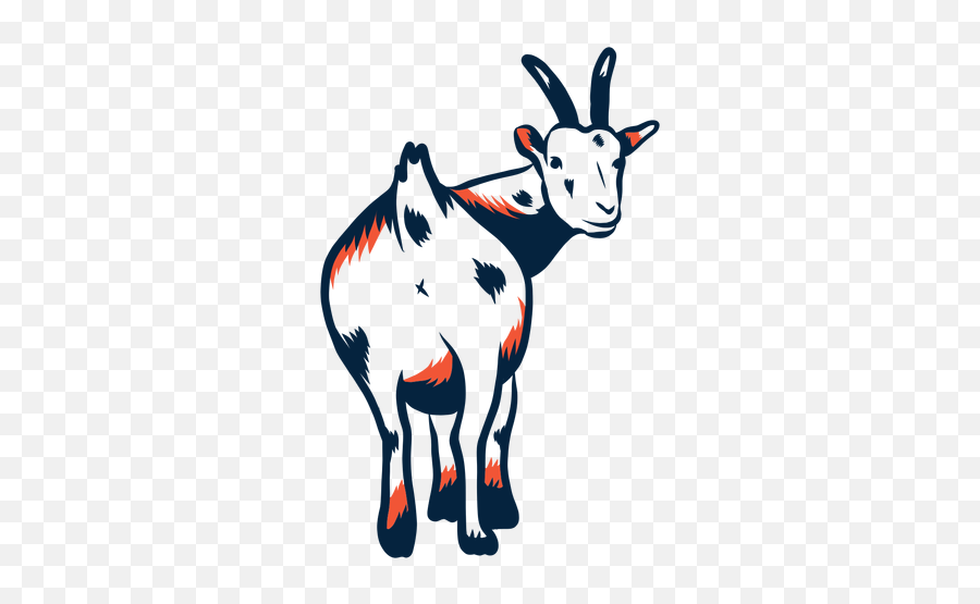 Goat Horn Hoof Tail Stroke Duotone - Animal Figure Emoji,Hooke Horns Emoticon