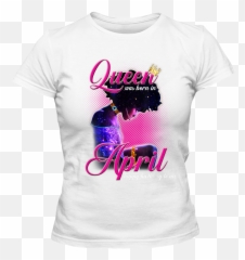 Queen Was Born In April T - Thirty Birthday Shirts Emoji,Elen Degeneres Emojis Chip On Your Shoulder