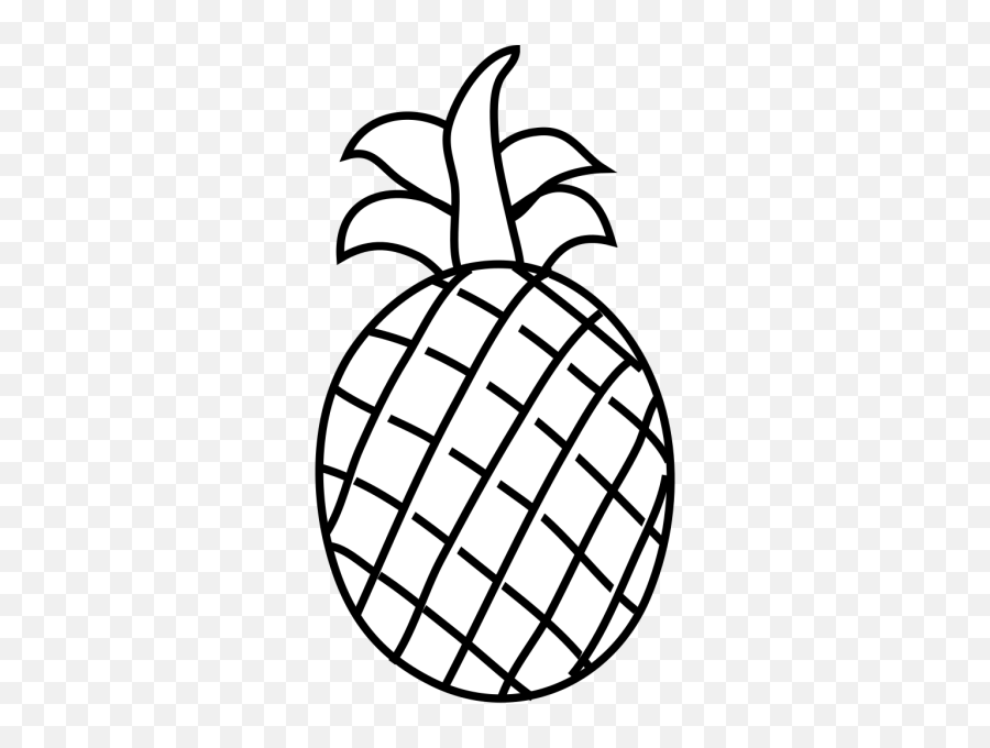 Pineapple Png Svg Clip Art For Web - Fruit Outline Emoji,Pineapple Emoji Black White