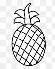 Pineapple Png Svg Clip Art For Web - Fruit Outline Emoji,Pineapple Emoji Black White