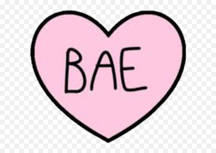 Bae Heart Sticker Sticker - Bae Heart Png Emoji,Bae Emoji