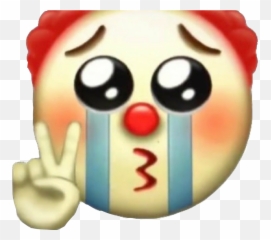 Emoji Sad Crybaby Clown Clownemoji Sticker By Rena - Sad Clown Meme Emoji,Cry Baby Emoji