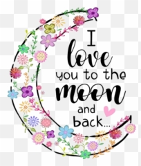 Girly Cute Sticker Pink Sticker By Carolynemalan2 - Printable Love You To The Moon And Back Quotes Emoji,Moon And Back Emojis