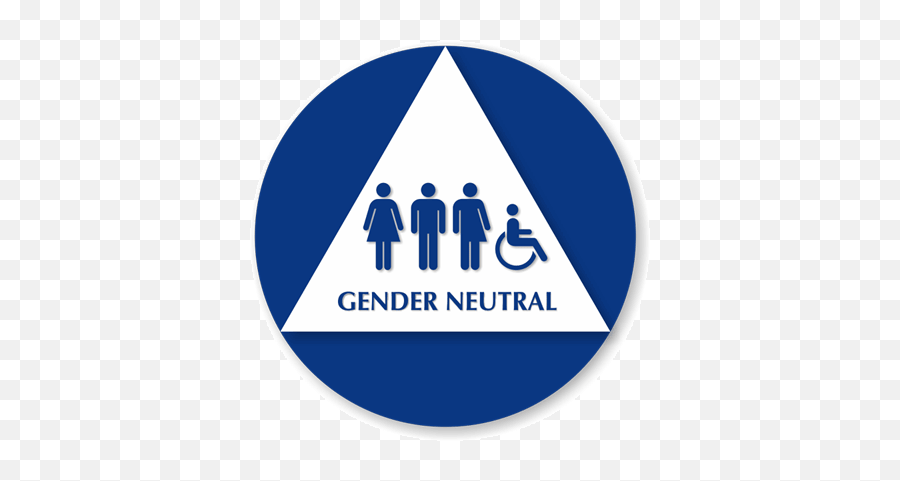 Nj School Districts Craft Progressive - All Gender Ada Restroom Door Sign Emoji,Transgender Female To Male Emotions As A Teenager