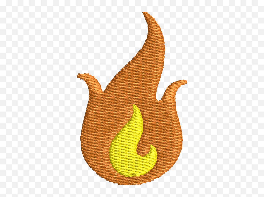 Matriz Para Bordado De Emoji De Fuego 5 - Flame,Fuego Emoji