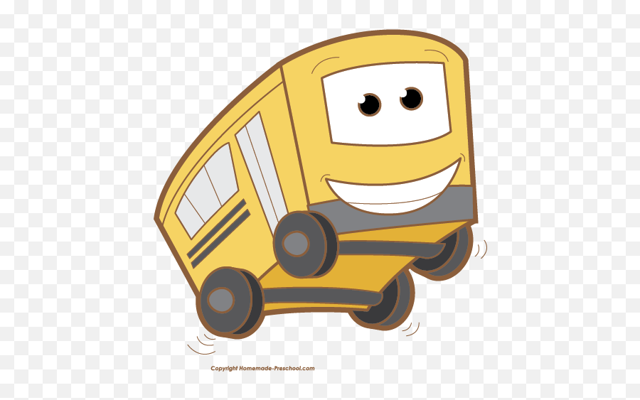 Free School Bus Clipart - Clipartix Bus With 4 Wheels Clipart Emoji,Bus Emoji