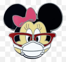 Ee - 012 Mouse Mask Pin Inspired By Minnie Nurse Doctor Pharmacist Essential Worker Emoji,Spongebob With Heart Emojis
