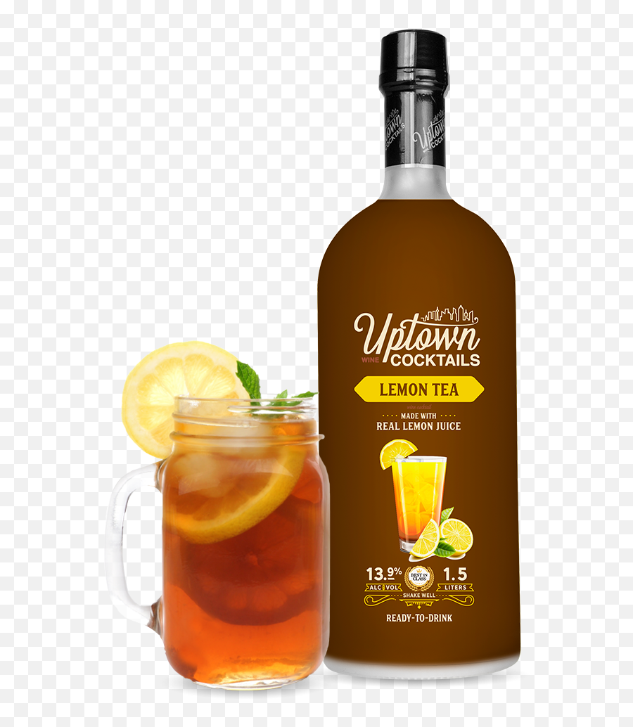 Lemon Tea Uptown Cocktails Emoji,Bottle Of Wine Up Next To A Wine Glass Emoticon