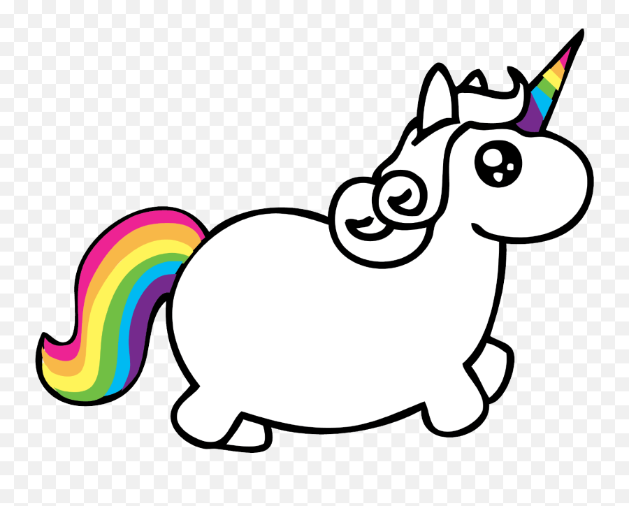 Chubby Unicorn Throw Blanket Clipart - Fat Unicorn Transparent Background Emoji,Chubby Emoji