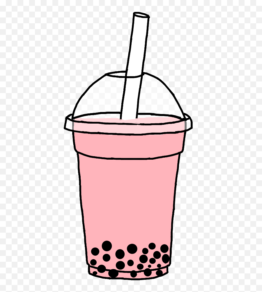 Boba Bobatea Bubbletea Trendy Pink Pastel Pastelpink Emoji,Trendy To Us Emojis Twitter