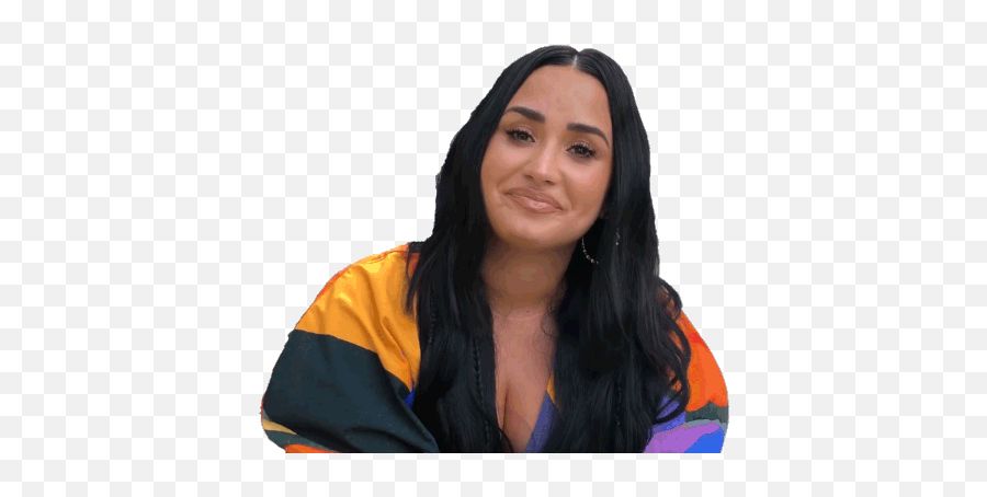 Raise Eyebrows Demi Lovato Sticker - Raise Eyebrows Demi Emoji,Animated Eyebrow Waggle Emoticon