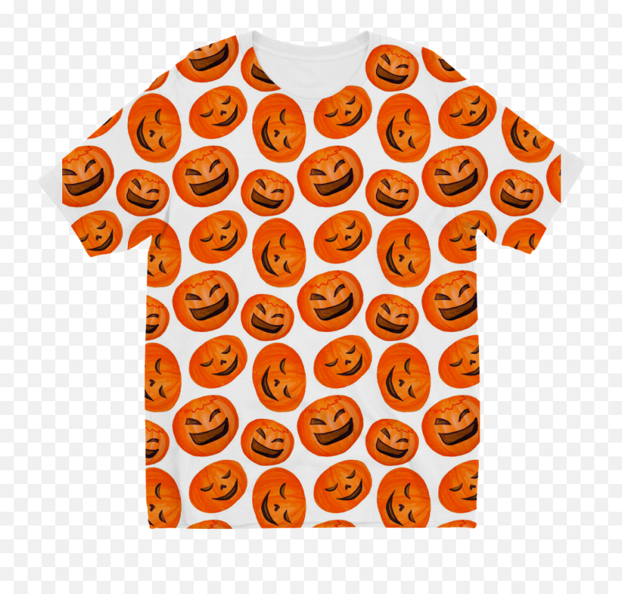 Halloween Pumpkin Sublimation Kids T - Shirt U2013 Rtive Emoji,Halloween Pumpkin Emoticon