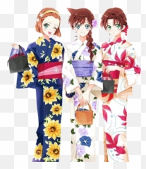 Kawaii Anime Girls Kimonos Sticker By Meryamalaa491 - Traditional Emoji,Kimono Emoji