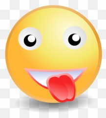 Smiley With Tongue Out Vector Illustration Public Domain Emoji,Smile Emoji Sketch