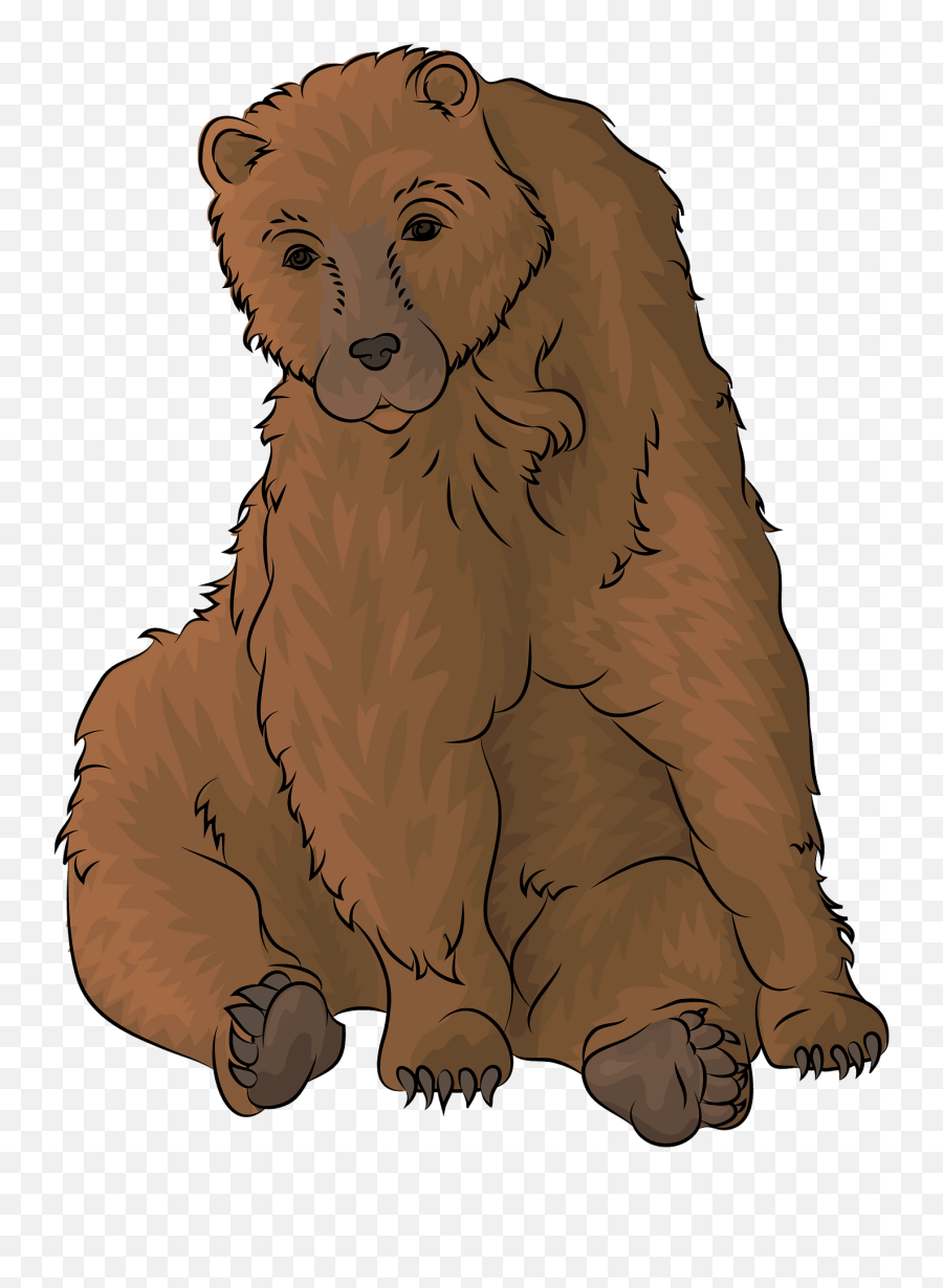 Brown Bear Clipart - Kodiak Bear Emoji,Angry Bear Emoji
