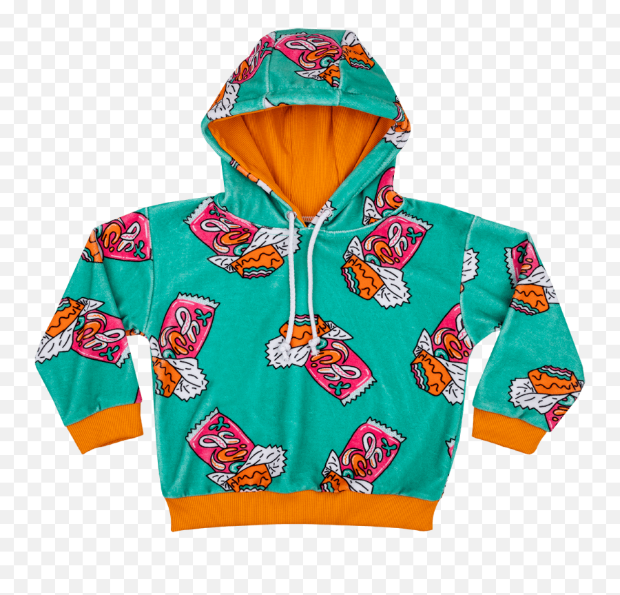 Velour Hoodie - Candy Bar Mint Emoji,Candy Emoji Variations Chart