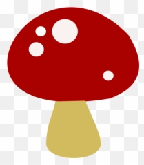 Mushrooms Clipart Vector Mushrooms Vector Transparent Free - Red Cute Mushroom Png Emoji,Mushroom Emoji