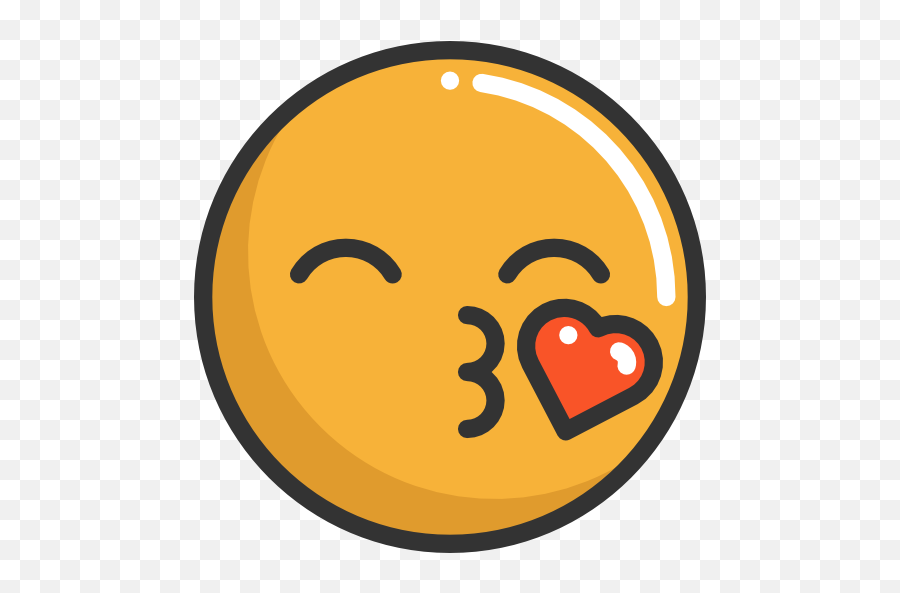 Kiss Emoticons Emoji Feelings Smileys Icon - Dad Fathers Day Emoji,Wink Kiss Emoji