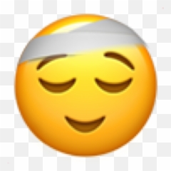 Hurt Emoji Bandaid Okemoji Sticker - Cara De Safado Whatsapp,Hurt Emoji