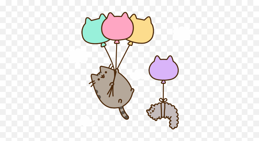 Cute Pusheen Kawaii Gato Cat Gif - Cute Cartoon Png Gif Emoji,Pusheen The Cat Emoji