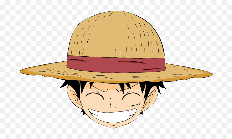 Mentahan Gambar Kepala Anime One Piece - Luffy Face Transparent Png Emoji,Luffy Twitter Emoji