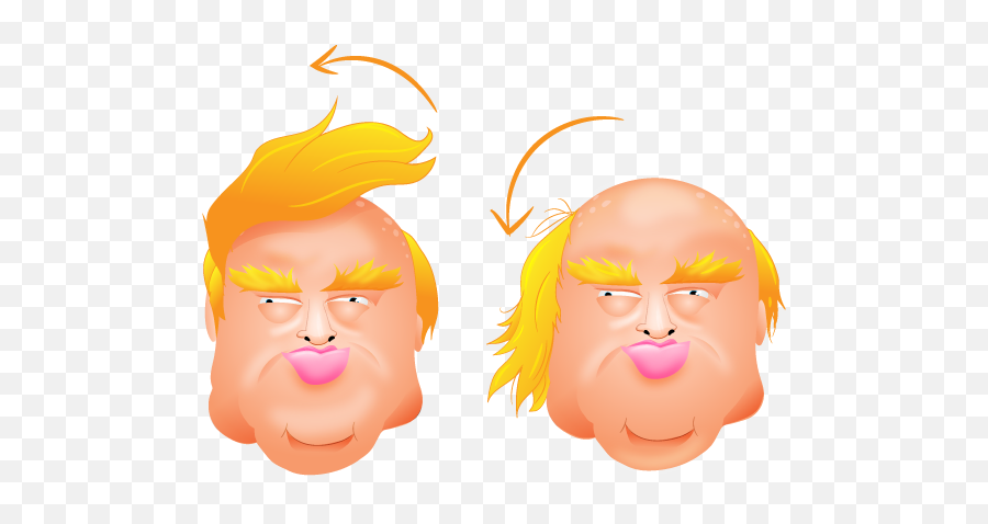 I Created Some Donald Trump Emojis - The Oatmeal Toupee Emoji,Weird Emojis