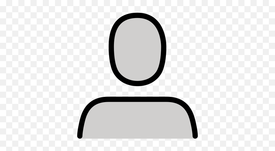 Bust In Silhouette Emoji - Bust Silhouette Emoji,Silhouette Of A Person Emoji Png