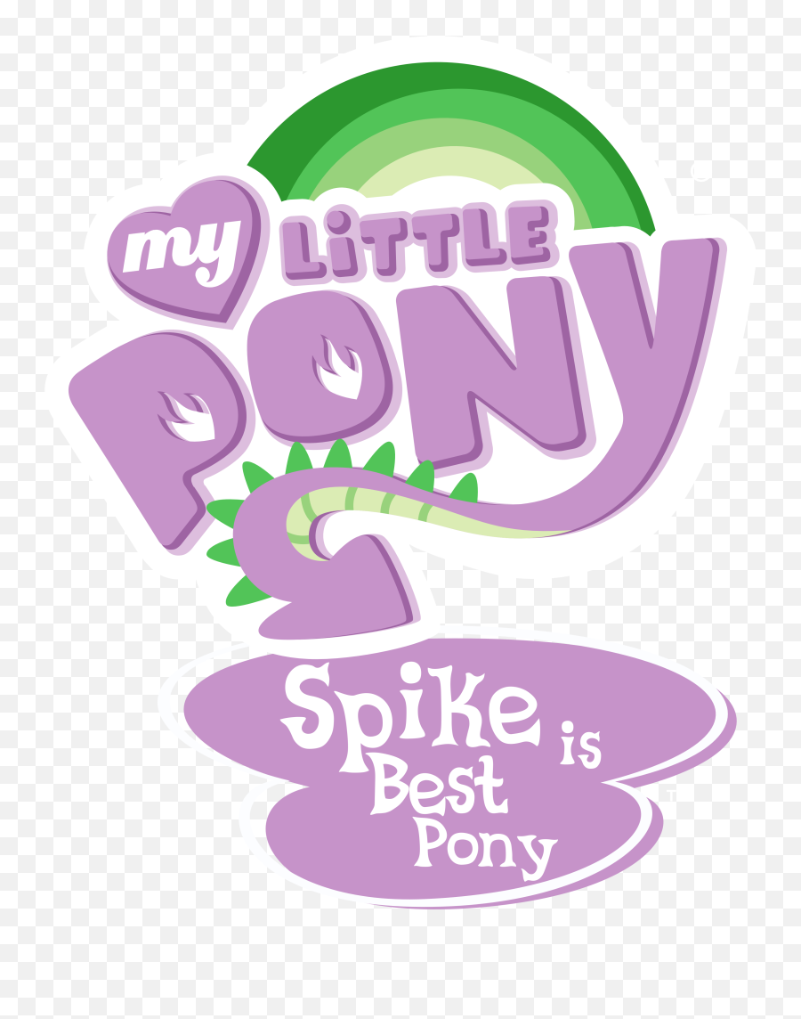 201412 - Artistambassad0r Best Pony Edit Logo Logo Edit My Little Pony Spike Is Best Pony Emoji,