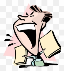 Cartoon Man Yelling Royalty Free Vector Clip Art - Yelling Clipart Png Emoji,Royalty Free Emotion Drawings