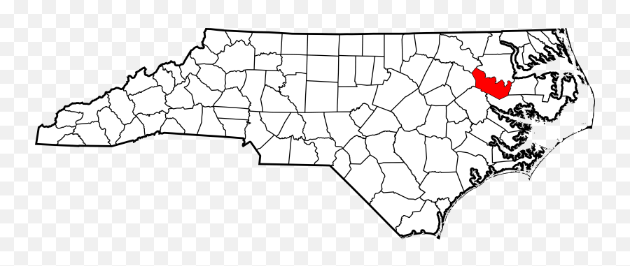 Filemap Of North Carolina Highlighting Martin Countysvg - Hoke County North Carolina Emoji,North:carolina Emojis