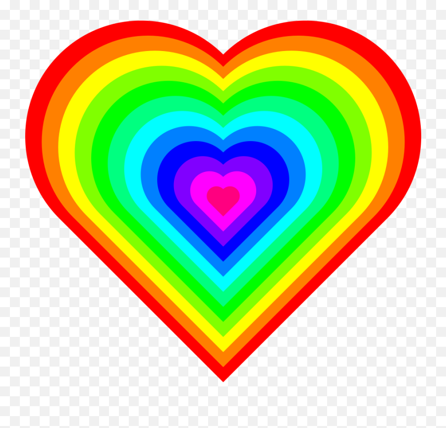 Wallpaper Iphone Rainbow Hearts Emoji - Rainbow Heart Gif,Rainbow Heart Emoji