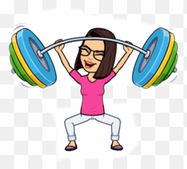 Liliveutmaigrir Sticker By Leslie - Anne Journot Girl Lifting Weights Bitmoji Emoji,Weight Lifter Emojis