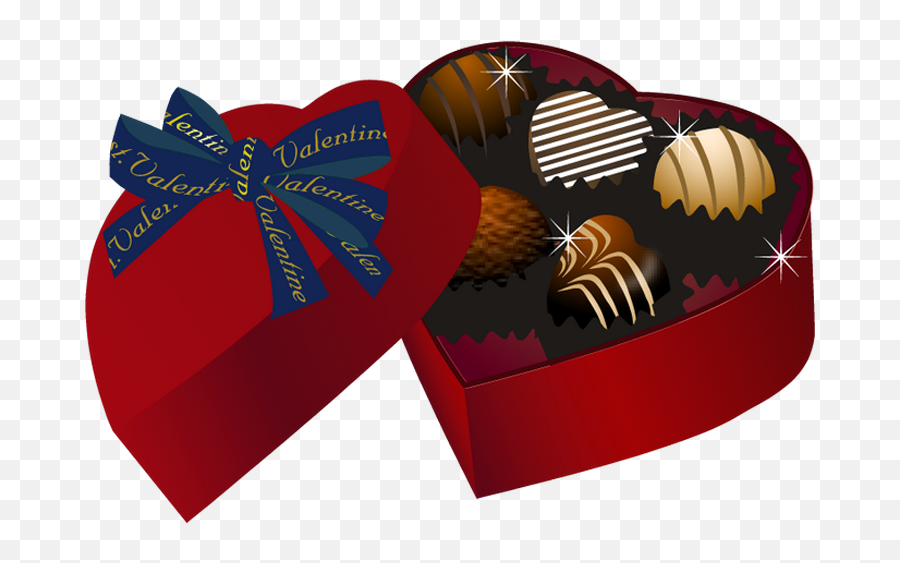 Free Chocolate Love Cliparts Png Images - Transparent Box Of Chocolates Clipart Emoji,Emoji Valentine Chocolate Box