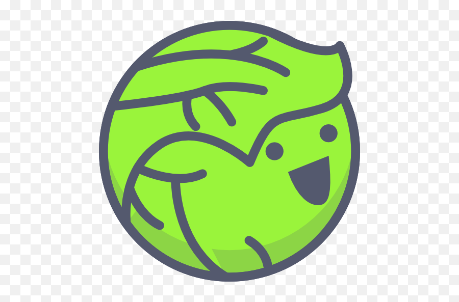 Cabbage - Happy Emoji,Cabbage Emoticon