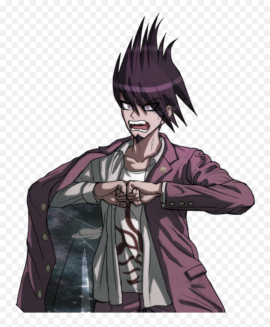 From Kristenu0027s Brain March 2020 - Danganronpa Kaito Sprites Emoji,Cute Little Anime Girl With Purple Hair And Scarf No Emotions