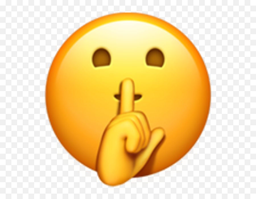 Shh Emoji Iphone Transparent Cartoon - Finger On Lips Emoji,All Ios 10 Emojis