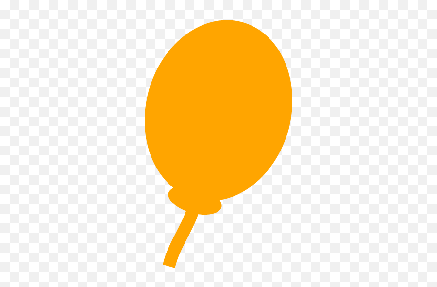 Orange Balloon Icon - Free Orange Party Icons Dot Emoji,Emojis Ballons Png Transparent