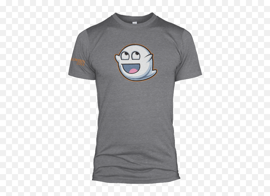 Halloween Edition Boo Tee - Short Sleeve Emoji,Pudge Emoticon