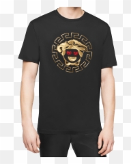 Versace Medusa Emoji Cotton Model T - Shirt Luxury Clothing Versace Emoji Shirt,Shopping Emoji