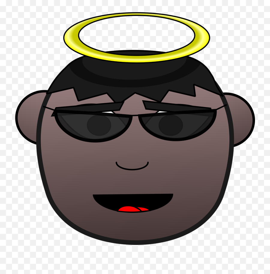 Angel African - American Cool Free Vector Graphic On Pixabay Emoji,Emotion African American