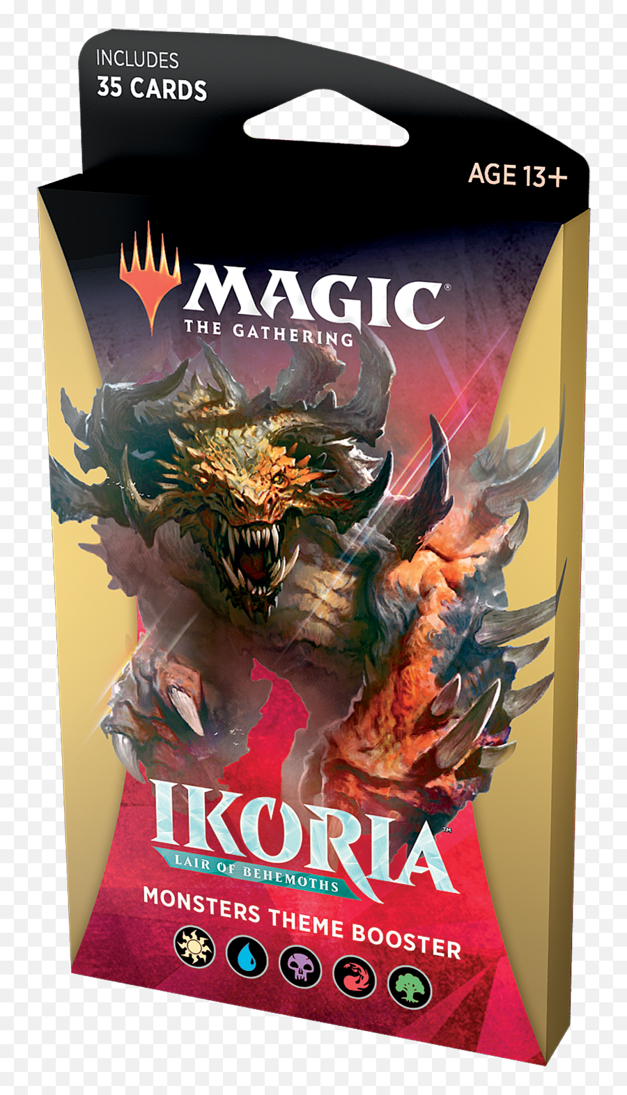 Black Theme 35 Card Booster Pack Ikoria Lair Of Behemoths Emoji,Red Cards That Show Emotion Mtg