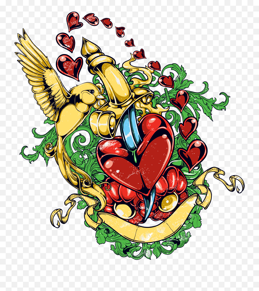 Tattoo Png Images Free Download Emoji,Heart Emoji Tattoo