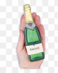 Products - Funny Face Bakery Emoji,Bottle Of Wine Up Next To A Wine Glass Emoticon