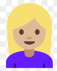 Woman Emoji Clipart Free Download Transparent Png Creazilla,Emoji Female Icon Png