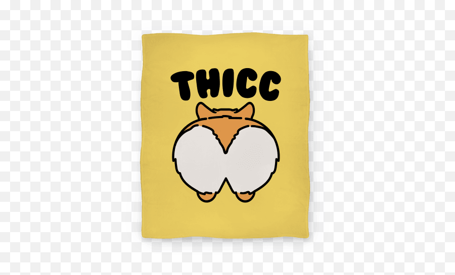 Thicc Corgi Butt Parody Blankets Lookhuman Emoji,Nmber Text Emoticon Corgi