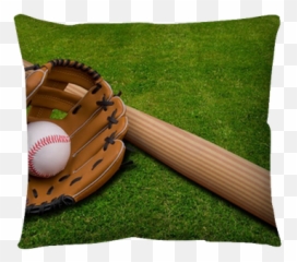 Baseball Bat Ball And Glove Isolated On A Field Of Grass Emoji,Baseball Bat Japanese Emoticon