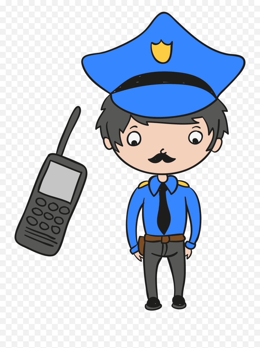 Officer Huge Freebie Download For Car - Cartoon Police Call De Police Cartoon Emoji,Cop Car Emoji